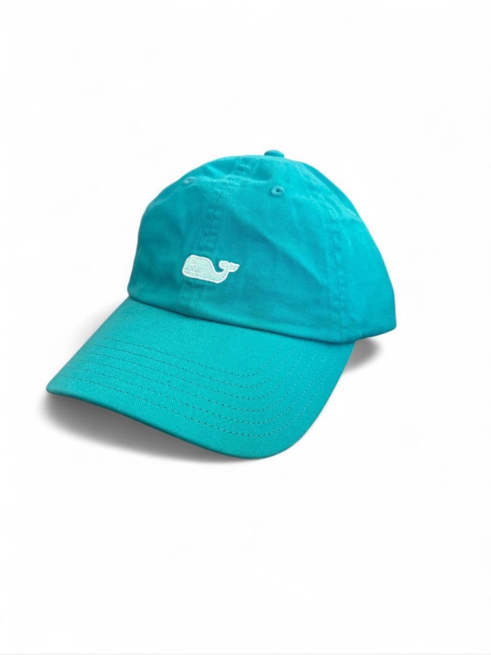 Vineyard Vines Classic Whale Logo Baseball Hat in Teal | Preppy